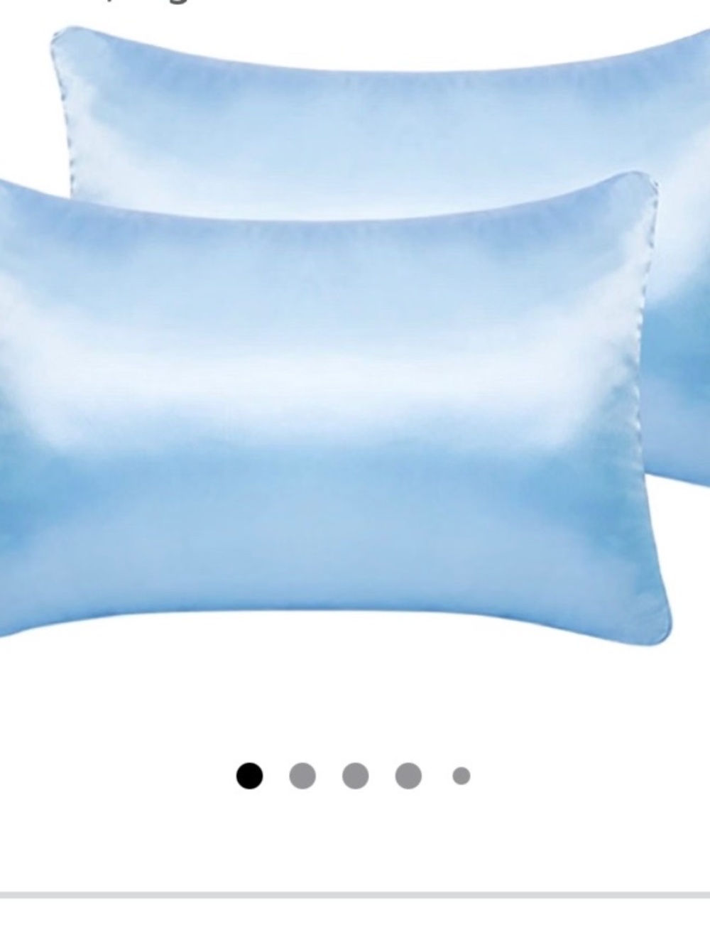 BEDELITE OekoTex SET OF TWO satin toddler child's pillow cases & scrunchies blue